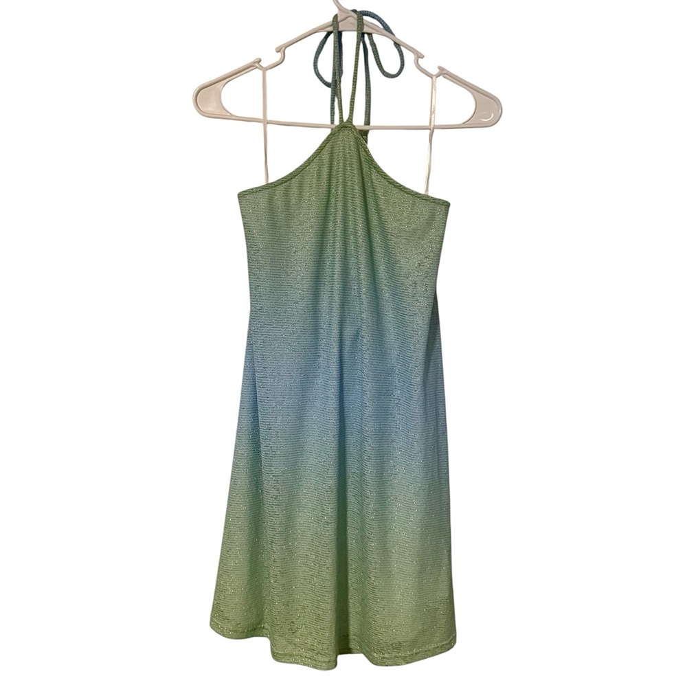 Princess Polly Geo Mini Multicolor Halter Dress US Size 8